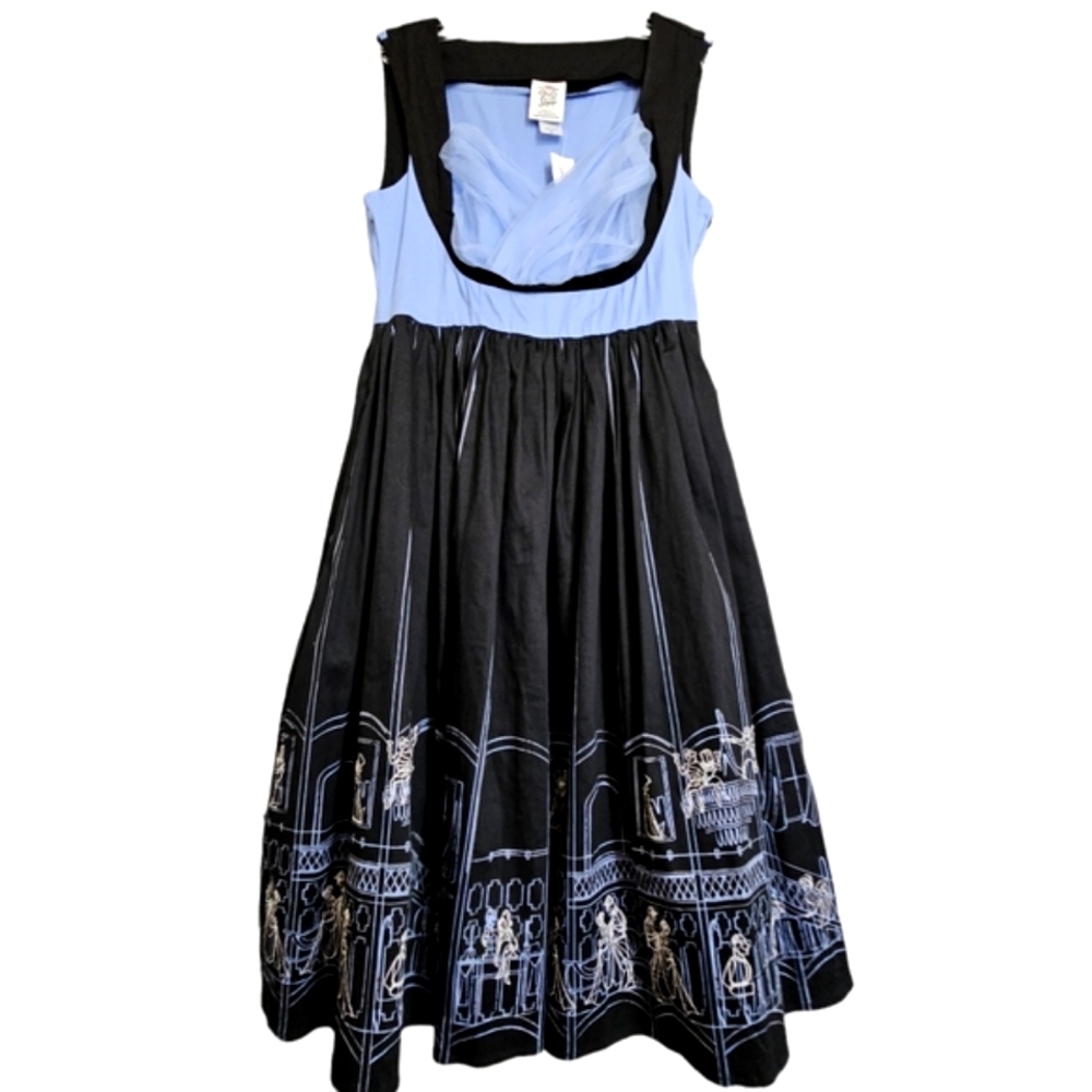 NWT Disneys Haunted Mansion Her Universe The Dress Shop Blue/Black Dress - Picture 15 of 16